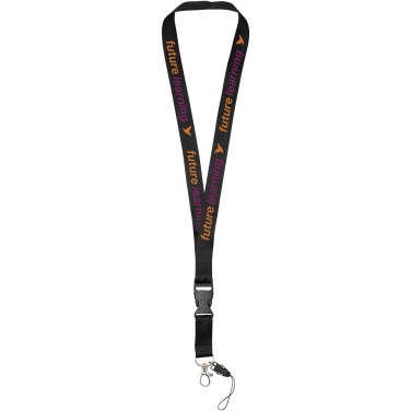 Logotrade Werbeartikel das Foto: Sagan Lanyard mit abnehmbarer Schnalle und Handyband