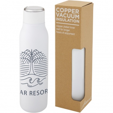 Logotrade Logogeschenke das Foto: Marka 600 ml Kupfer-Vakuum Isolierflasche mit Metallschlaufe