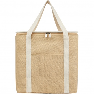Logotrade Geschäftsgeschenke das Foto: Juta 300 g/m² Jute Kühltragetasche 19 L
