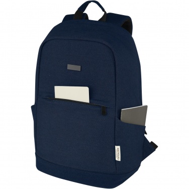 Logotrade werbemittel das Foto: Joey 15,6 Zoll Anti-Diebstahl Laptop Rucksack 18 L aus GRS-recyceltem Canvas