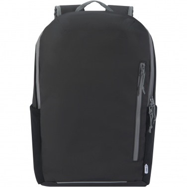 Logotrade Logogeschenke das Foto: Aqua wasserabweisender 15" Laptop-Rucksack aus GRS Recyclingmaterial 21 L