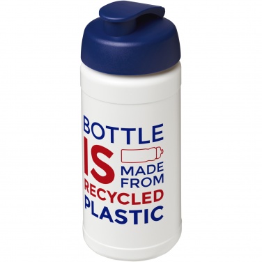 Logotrade werbemittel das Foto: Baseline 500 ml recycelte Sportflasche mit Klappdeckel