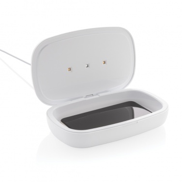 Logotrade Firmengeschenke das Foto: UV-C Sterilisations-Box mit 5W Wireless Charger