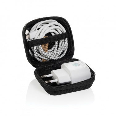 Logotrade Werbeartikel das Foto: Boost 2-tlg. 20W Type-C Ladeset aus RCS recyceltem PET