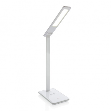 Logotrade Firmengeschenke das Foto: 5W Wireless Charging Schreibtischlampe