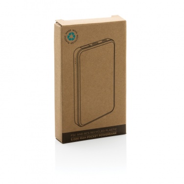 Logotrade Werbeartikel das Foto: 5.000mAh Powerbank aus RCS recyceltem Kunststoff