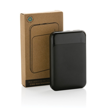 Logotrade Werbeartikel das Foto: 5.000mAh Powerbank aus RCS recyceltem Kunststoff
