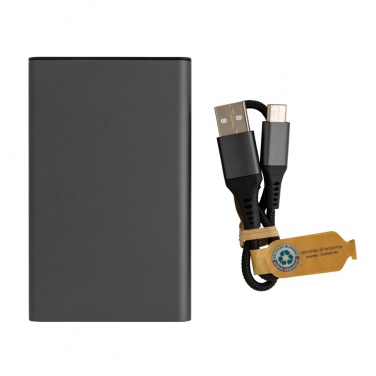 Logotrade Firmengeschenke das Foto: Terra 5.000 mAhPowerbank aus RCS recyceltem Aluminium