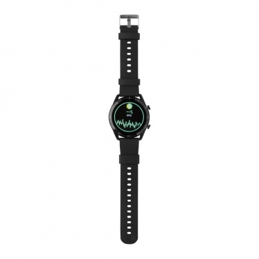 Logotrade Werbegeschenke das Foto: Runde Fit Watch aus RCS recyceltem TPU