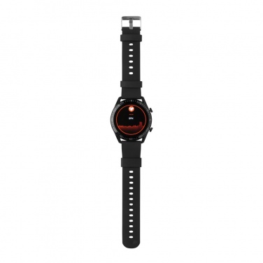 Logotrade Geschäftsgeschenke das Foto: Runde Fit Watch aus RCS recyceltem TPU