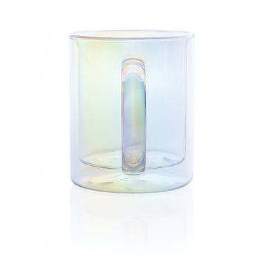 Logotrade Firmengeschenke das Foto: Doppelwandiger Deluxe-Becher aus galvanisiertem Glas