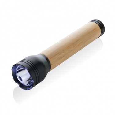 Logotrade werbemittel das Foto: Lucid 5W Taschenlampe aus RCS recyceltem Kunststoff & Bambus