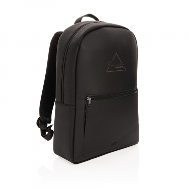 Logotrade Geschäftsgeschenke das Foto: Swiss Peak Deluxe PU Laptop-Rucksack, PVC-frei