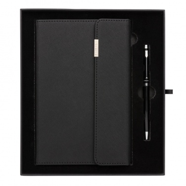 Logotrade Logogeschenke das Foto: Swiss Peak Deluxe A5 Notizbuch mit Stift