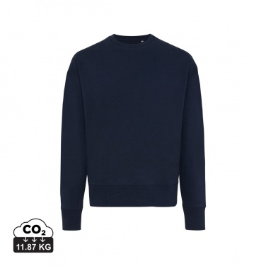 Logotrade Werbegeschenke das Foto: Iqoniq Kruger Relax-Rundhals-Sweater aus recycelt. Baumwolle