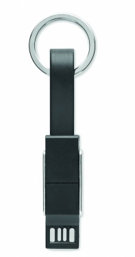 Logotrade werbemittel das Foto: Schlüsselanhänger 4in1 Kabel