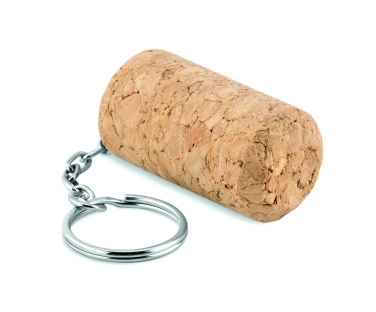 Logotrade Geschäftsgeschenke das Foto: Schlüsselring mit Weinkorken Sigulda