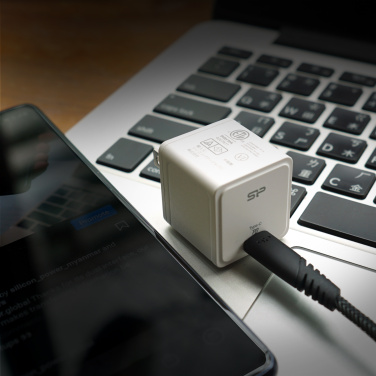 Logotrade Werbeartikel das Foto: Silicon Power Schnellladegerät QM12