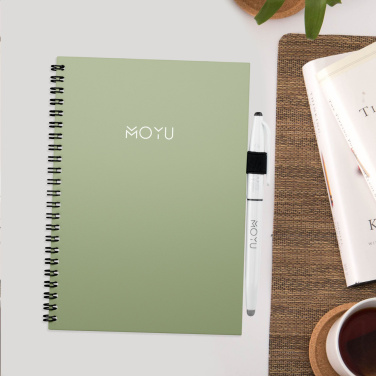 Logotrade Firmengeschenke das Foto: MOYU Löschbares Notizbuch aus Steinpapier mit individuellem Softcover