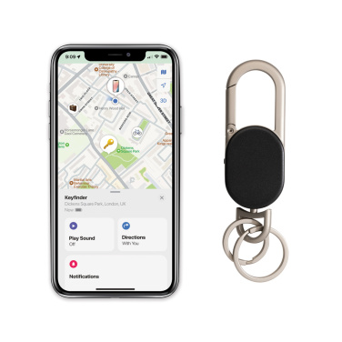 Logotrade Firmengeschenke das Foto: Schlüsselanhänger Keyfinder mit weltweiter Ortung und USB-C