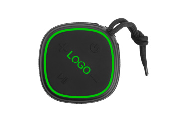 Logotrade Firmengeschenke das Foto: Bluetooth-Lautsprecher HERMON Schwarzwolf