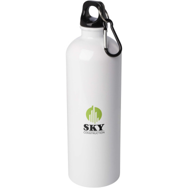 Logotrade Werbegeschenke das Foto: Oregon 750 ml RCS-zertifizierte, einwandige Trinkflasche aus Edelstahl mit Karabinerhaken