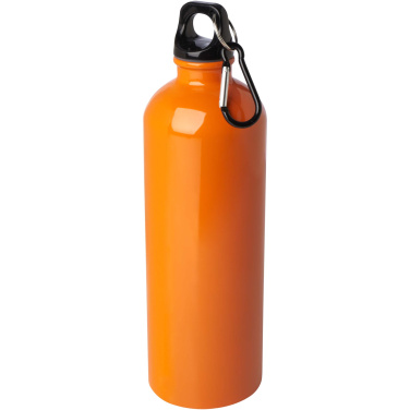 Logotrade Werbegeschenke das Foto: Oregon 750 ml RCS-zertifizierte, einwandige Trinkflasche aus Edelstahl mit Karabinerhaken