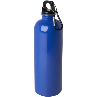 Logotrade Firmengeschenke das Foto: Oregon 750 ml RCS-zertifizierte, einwandige Trinkflasche aus Edelstahl mit Karabinerhaken