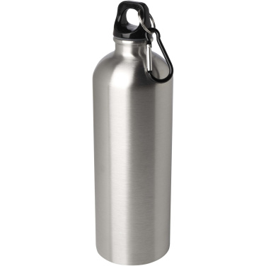 Logotrade Firmengeschenke das Foto: Oregon 750 ml RCS-zertifizierte, einwandige Trinkflasche aus Edelstahl mit Karabinerhaken