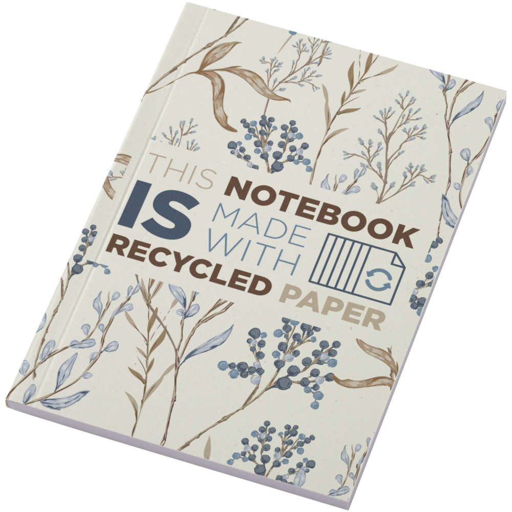 Logotrade Logogeschenke das Foto: Novella Austen A6 Softcover Notizbuch aus Recyclingmaterial – 50 Blatt