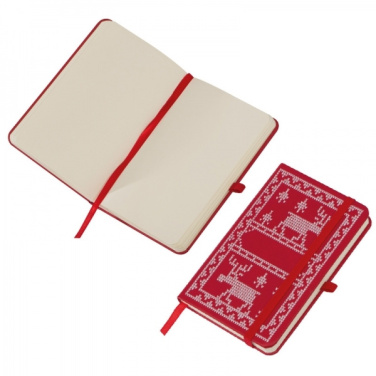 Logotrade Werbeartikel das Foto: A6-Notizbuch mit Weihnachtsmotiv