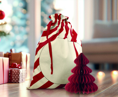 Logotrade werbemittel das Foto: Beutel mit Kordelzug Xmas