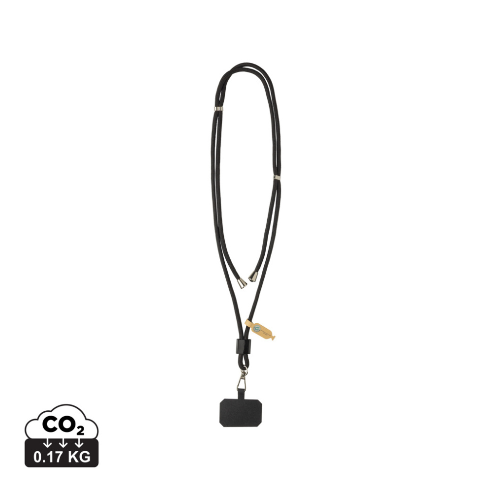 Logotrade werbemittel das Foto: CarryLoop verstellbares Handyband aus RCS rec. PET