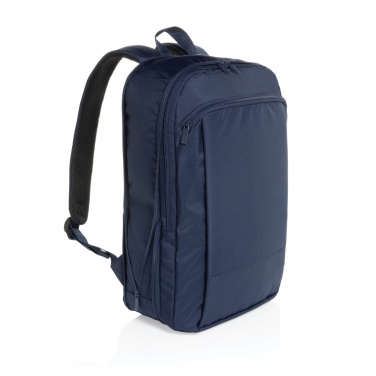 Logotrade Werbeartikel das Foto: Flexpack Aware™ Expandable Slim RPET 15,6" Laptop-Rucksack