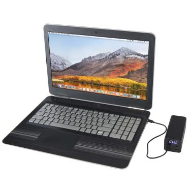Logotrade Werbegeschenke das Foto: Acamar 70 W 20.000 mAh Laptop Powerbank aus recyceltem Aluminium