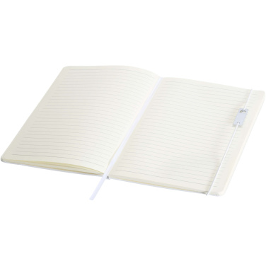 Logotrade Geschäftsgeschenke das Foto: Legato Elegance A5 Hardcover Notizbuch mit Tintenroller Set