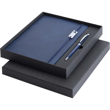 Logotrade Werbeartikel das Foto: Legato Elegance A5 Hardcover Notizbuch mit Tintenroller Set