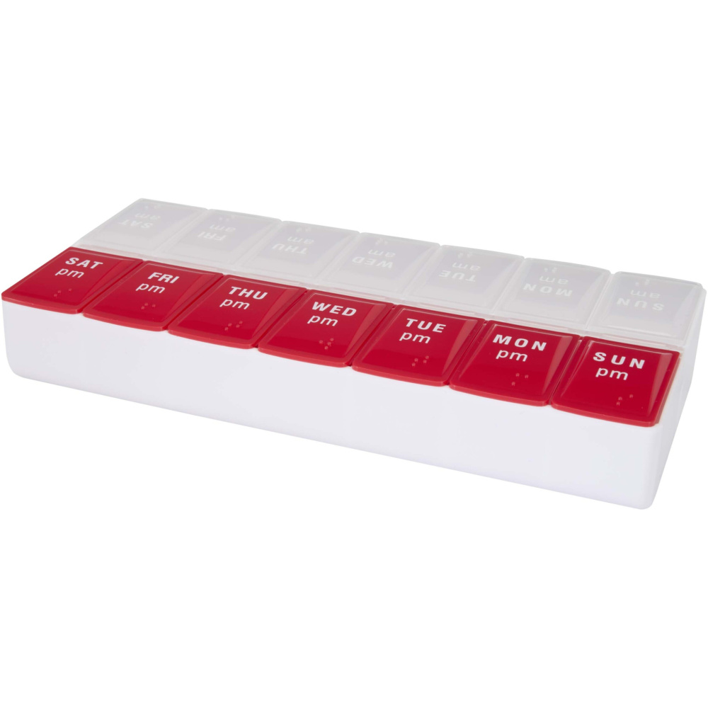 Logotrade Werbeartikel das Foto: Cycle 7 Tage Multivitamin Organisator für morgens und abends