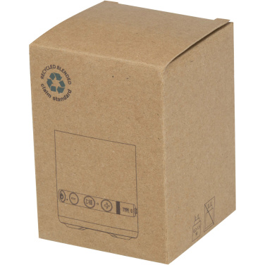 Logotrade Logogeschenke das Foto: Hunor 3 W kabelloser Lautsprecher aus recyceltem Kunststoff