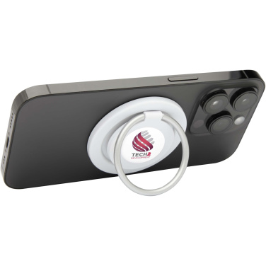 Logotrade Logogeschenke das Foto: Albali Magnetische Smartphonehalterung  aus recyceltem Kunststoff mit Ringständer