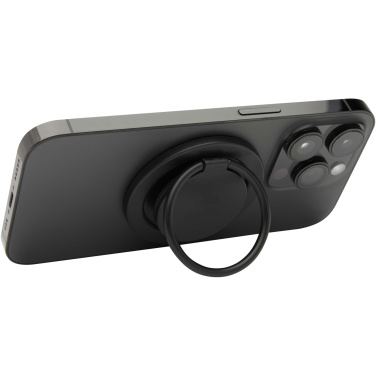 Logotrade werbemittel das Foto: Albali Magnetische Smartphonehalterung  aus recyceltem Kunststoff mit Ringständer