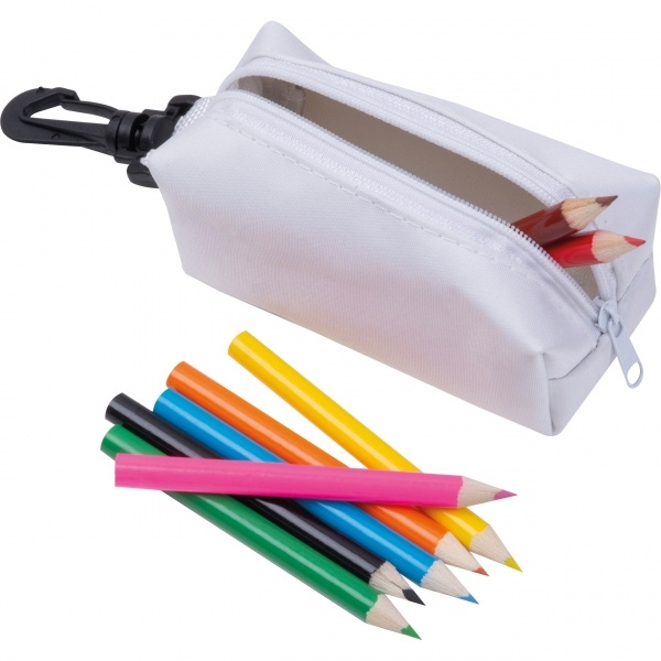 Logotrade Geschäftsgeschenke das Foto: Etui mit Buntstiften CARLTON