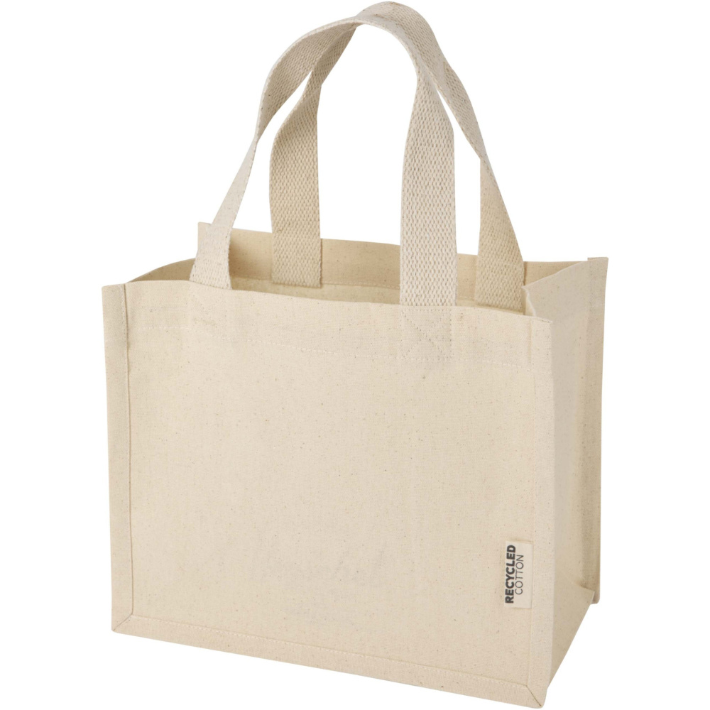 Logotrade Werbegeschenke das Foto: Odessa 9 L Mini-Tragetasche mit Bodenfalte aus 220 g/m² GRS Recyclingbaumwolle