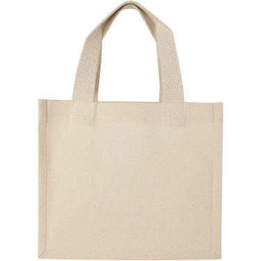 Logotrade Logogeschenke das Foto: Odessa 9 L Mini-Tragetasche mit Bodenfalte aus 220 g/m² GRS Recyclingbaumwolle