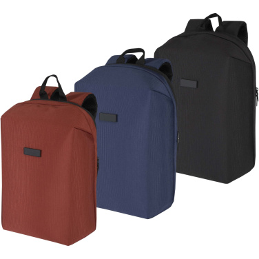 Logotrade Werbeartikel das Foto: Luma 15" GRS Laptop-Rucksack aus recyceltem Material mit Diebstahlschutz 10L