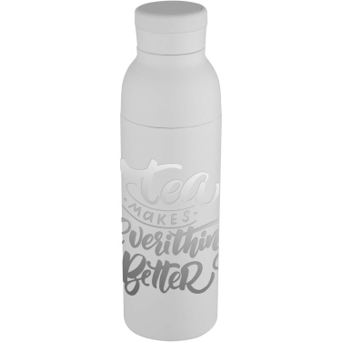 Logotrade Werbegeschenke das Foto: Illuminate 650 ml RCS doppelwandige Isolierflasche aus recyceltem Edelstahl