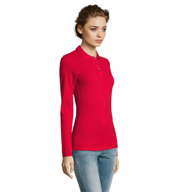 Logotrade Werbegeschenke das Foto: PERFECT DAMEN LSL POLO  180