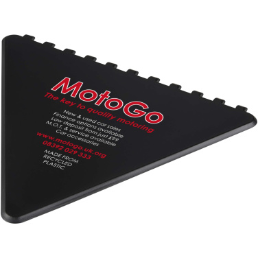 Logotrade Firmengeschenke das Foto: Frosty triangular recycled plastic ice scraper