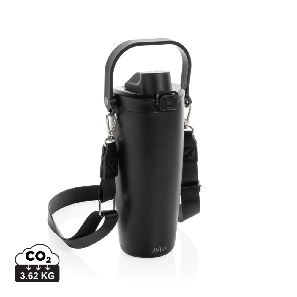 Logotrade werbemittel das Foto: Avira Ayala Crossbody Duosip Becher aus RCS rec. Stahl