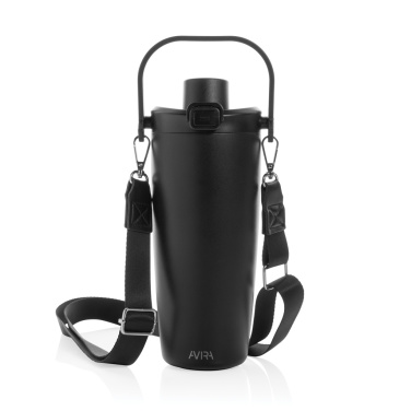 Logotrade Geschäftsgeschenke das Foto: Avira Ayala Crossbody Duosip Becher aus RCS rec. Stahl